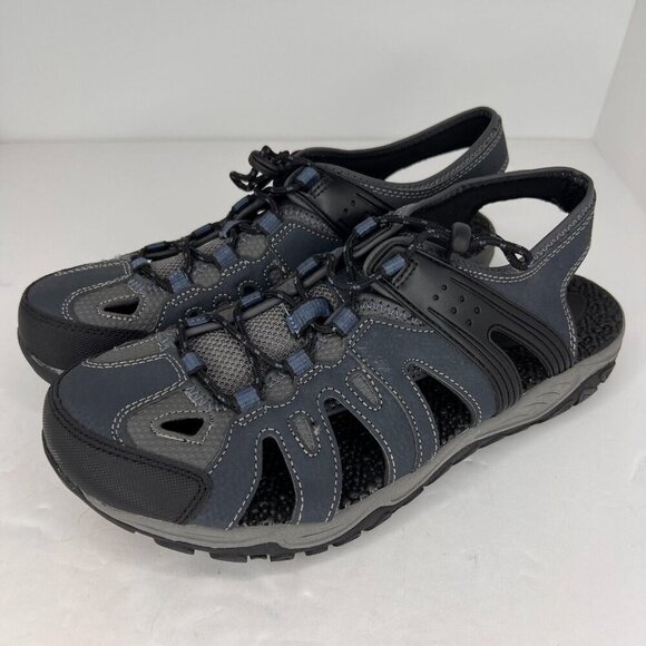 Ozark Trail Mens MN0T28HY177 Blue Bungee Lace Closed Toe Size 10 Hiking Sandals - Picture 1 of 9
